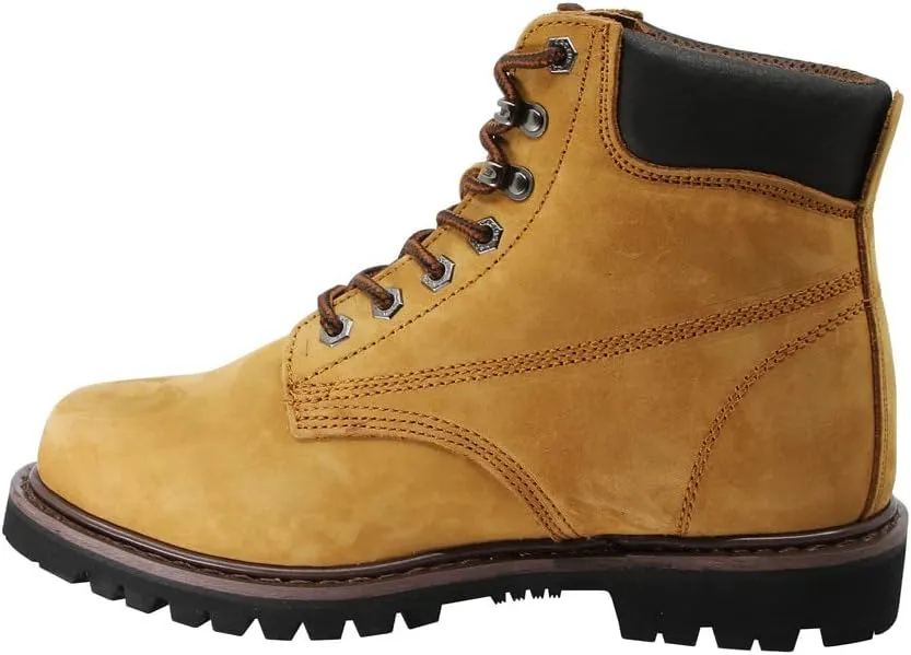Cactus Mens 611 Insulated Soft Toe 6 Construction Roofing Work Boots Nubuck Leather Rubber Sole Comfortable Industrial Construction Boots