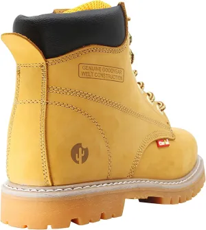 Cactus Mens 611 Insulated Soft Toe 6 Construction Roofing Work Boots Nubuck Leather Rubber Sole Comfortable Industrial Construction Boots