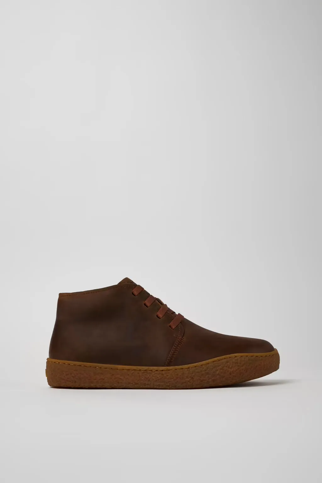 Camper Men's K300467 Peu Terreno Leather Desert Boots Brown