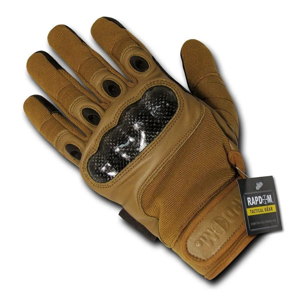 Carbon Fiber Knuckle Tactical Patrol Military Gloves