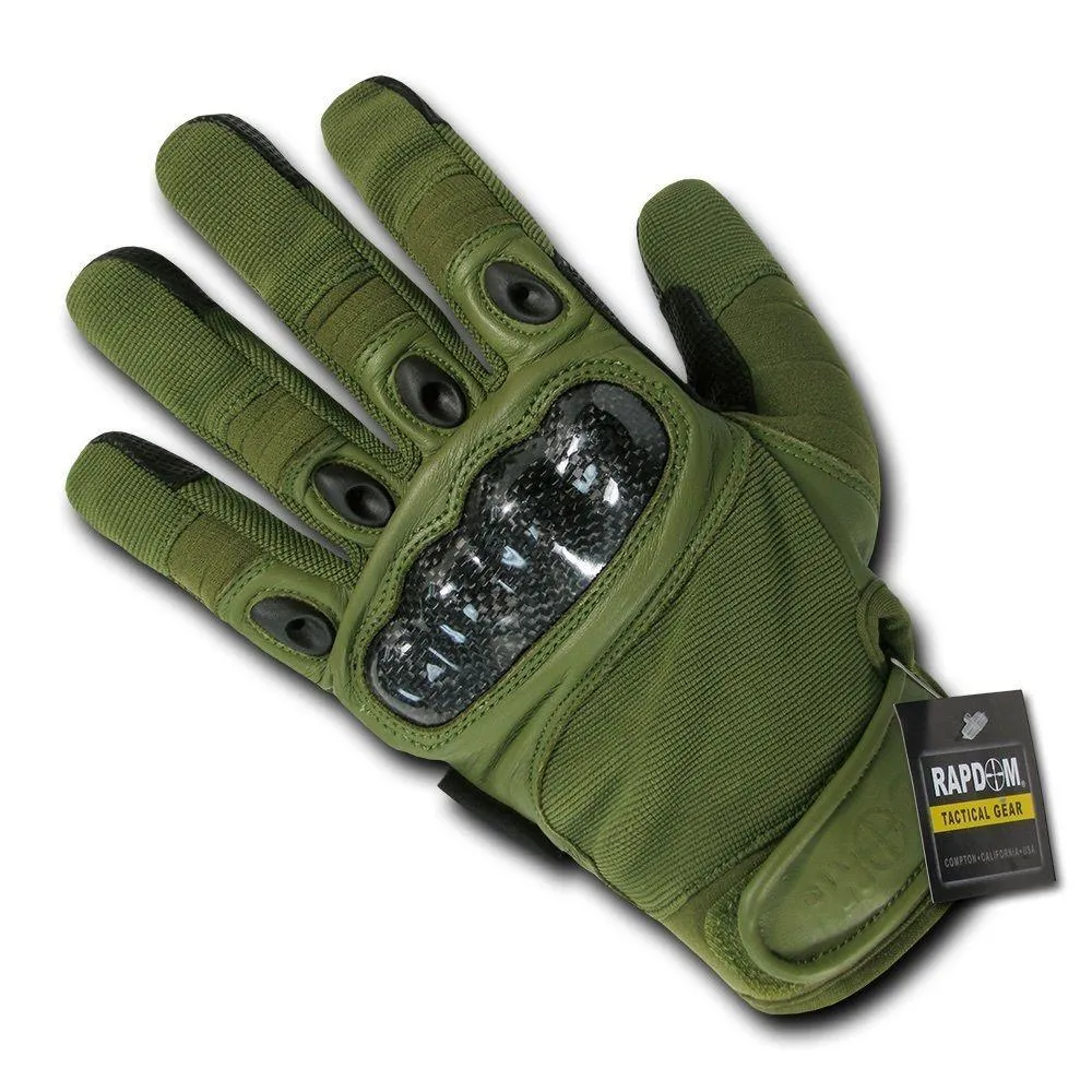 Carbon Fiber Knuckle Tactical Patrol Military Gloves