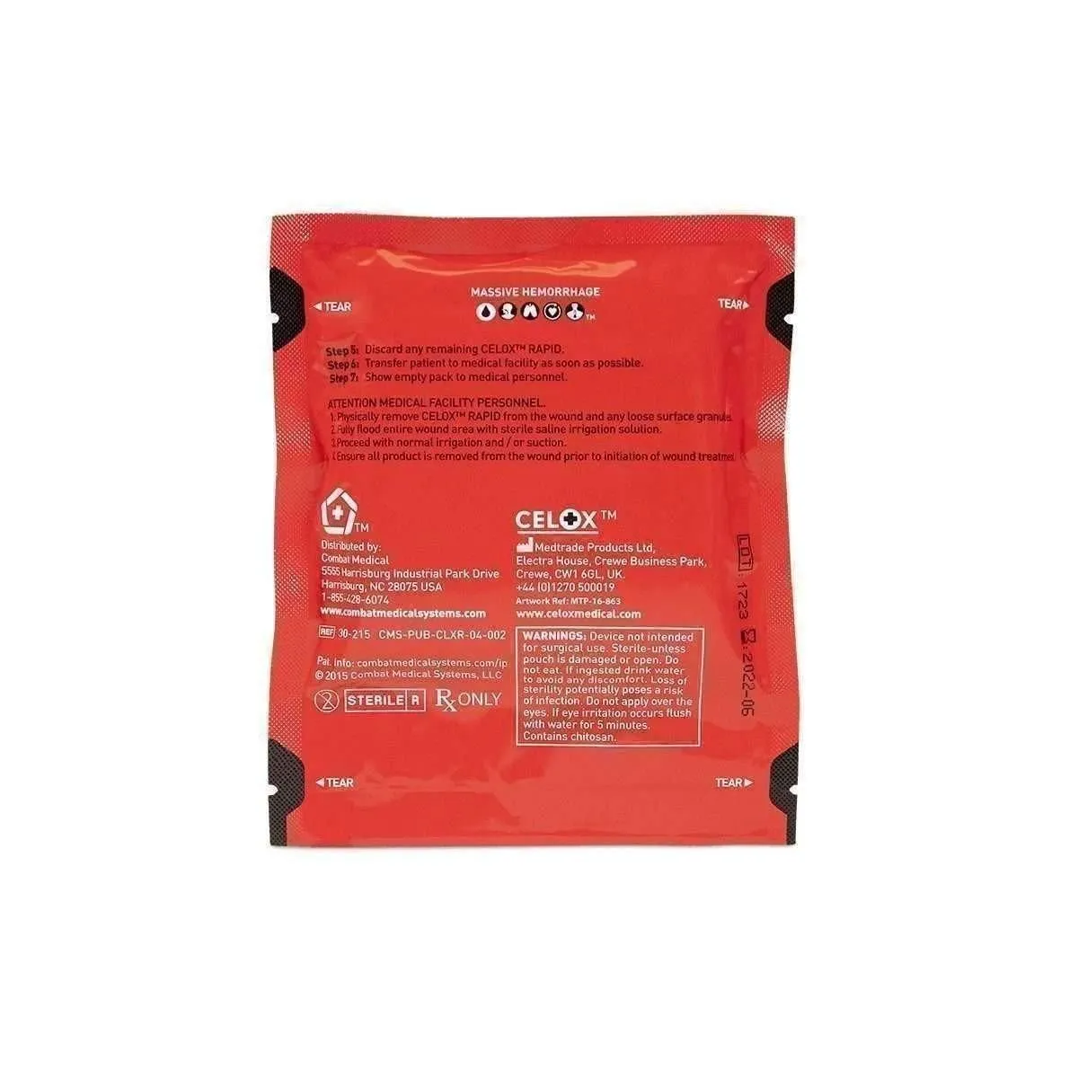CELOX RAPID Hemostatic Wound Packing Gauze