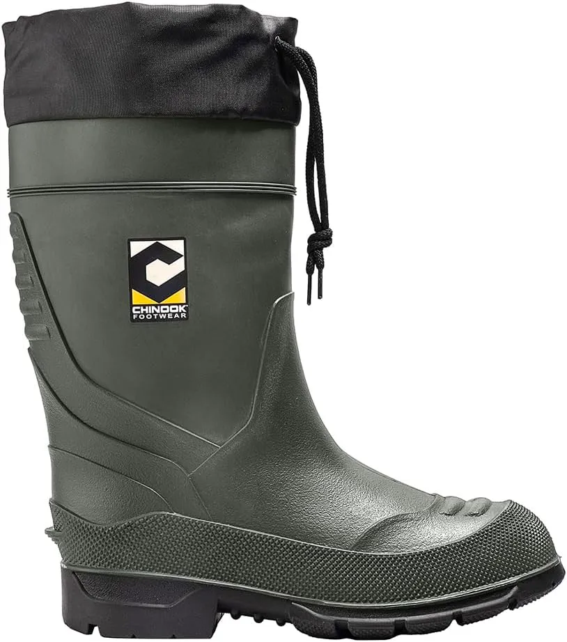 Chinook Footwear Badaxe Waterproof Rubber Boot  Green