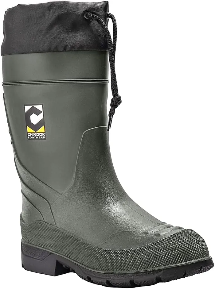 Chinook Footwear Badaxe Waterproof Rubber Boot  Green