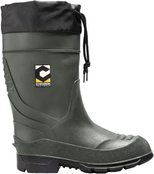 Chinook Footwear Badaxe Waterproof Rubber Boot  Green