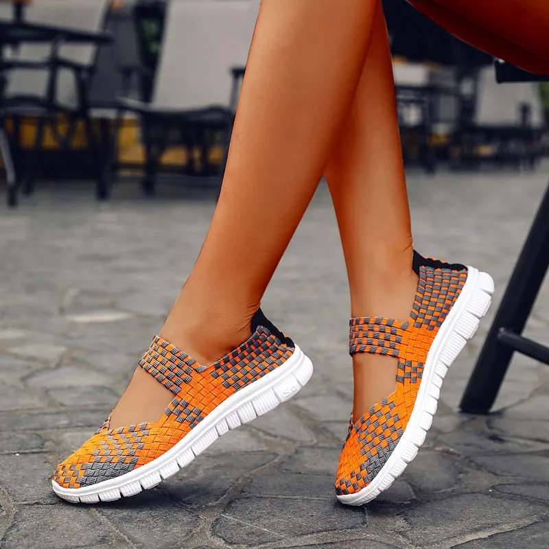 Cilool Breathable Lightweight Women Flat Shoes