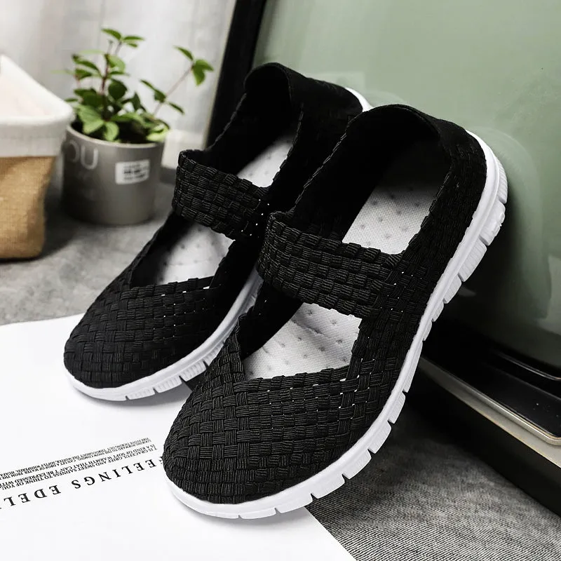 Cilool Breathable Lightweight Women Flat Shoes