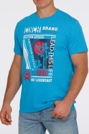 Cinch Be Legendary Tee-Turquoise