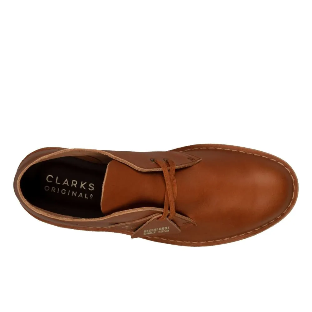 Clarks Originals Desert Boots Men's Dark Tan Leather 26162422