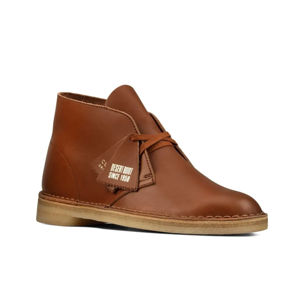 Clarks Originals Desert Boots Men's Dark Tan Leather 26162422