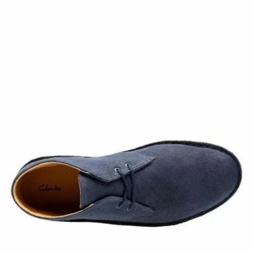 Clarks Originals Desert Boots Men's Navy Blue Fabric 26131980