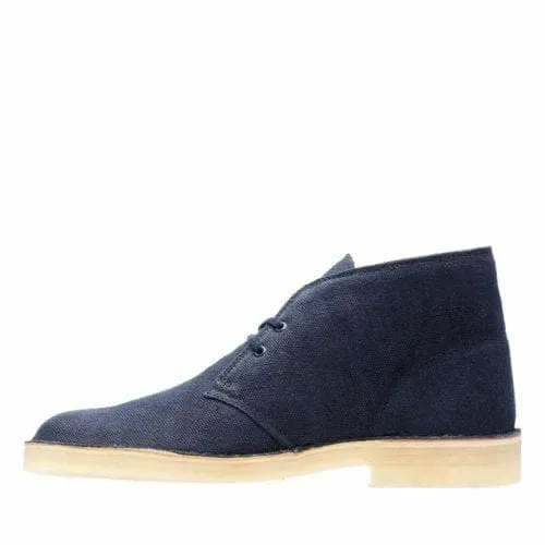 Clarks Originals Desert Boots Men's Navy Blue Fabric 26131980