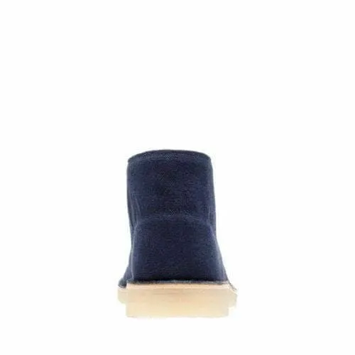 Clarks Originals Desert Boots Men's Navy Blue Fabric 26131980