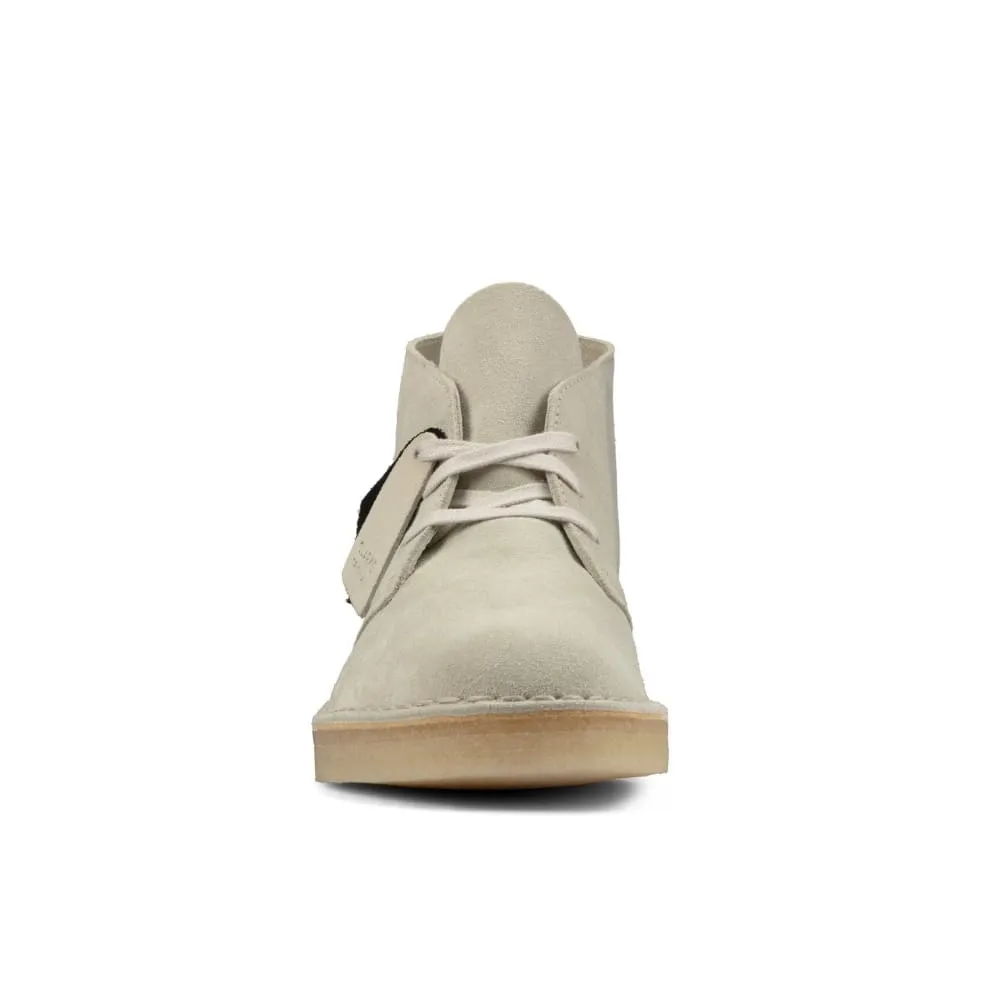 Clarks Originals Desert Coal Boots Men's Off White Suede 26156684
