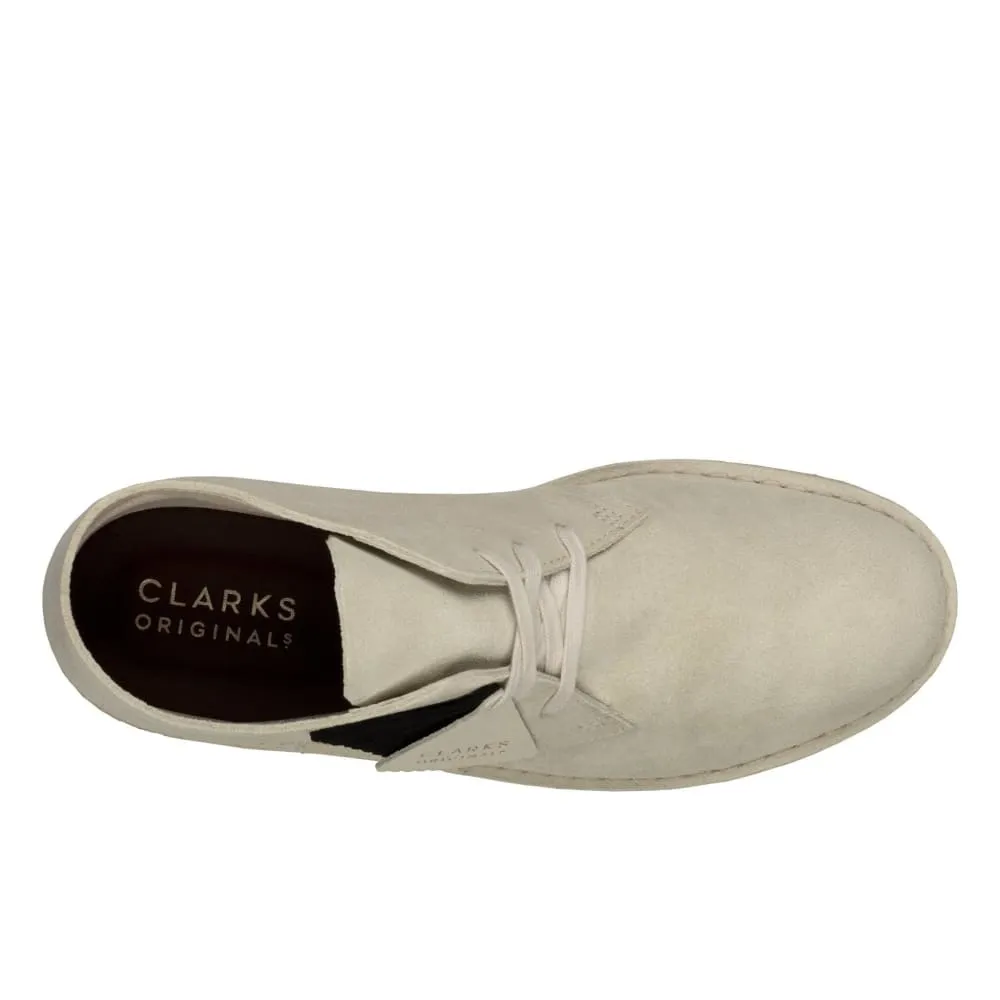 Clarks Originals Desert Coal Boots Men's Off White Suede 26156684