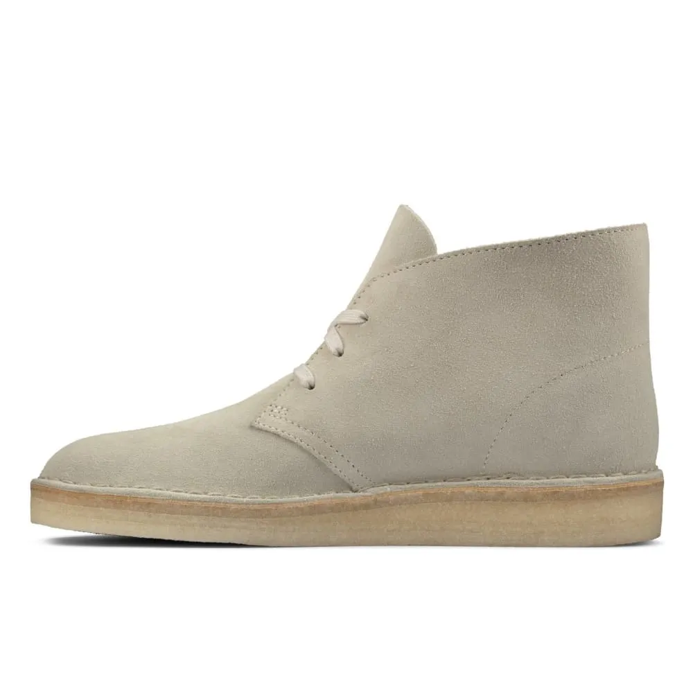 Clarks Originals Desert Coal Boots Men's Off White Suede 26156684