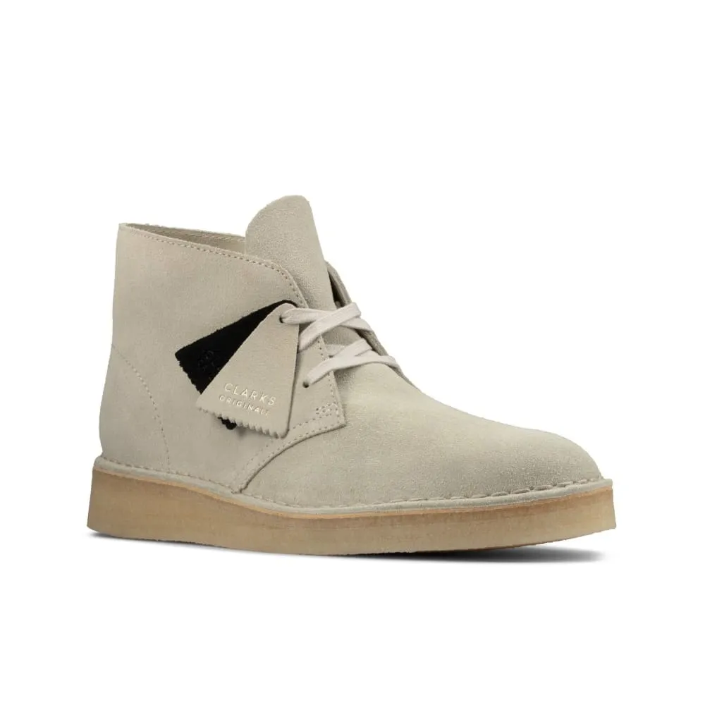Clarks Originals Desert Coal Boots Men's Off White Suede 26156684