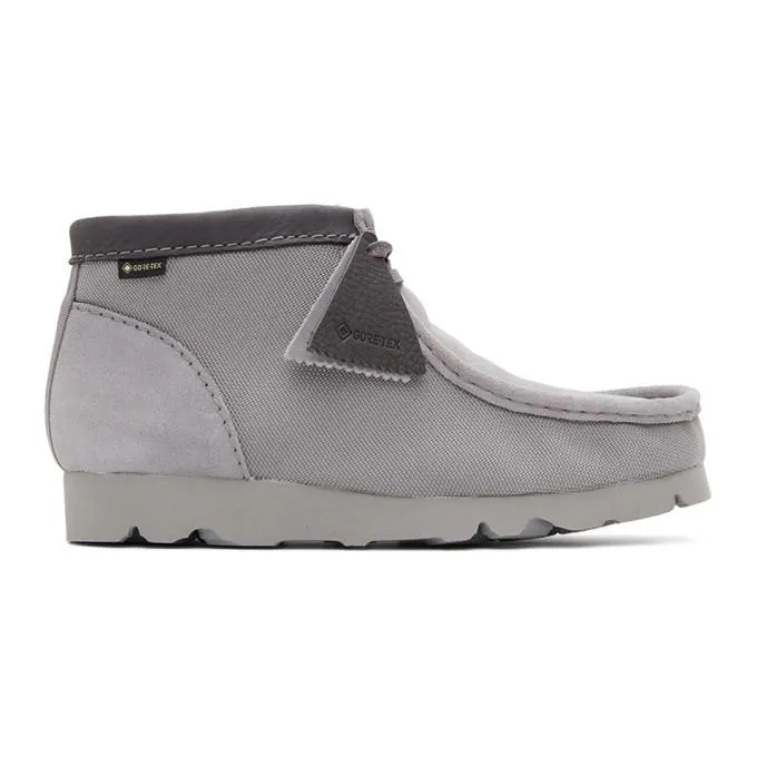 Clarks Originals Grey Gore-TexÃ‚Â® Wallabee Desert Boots