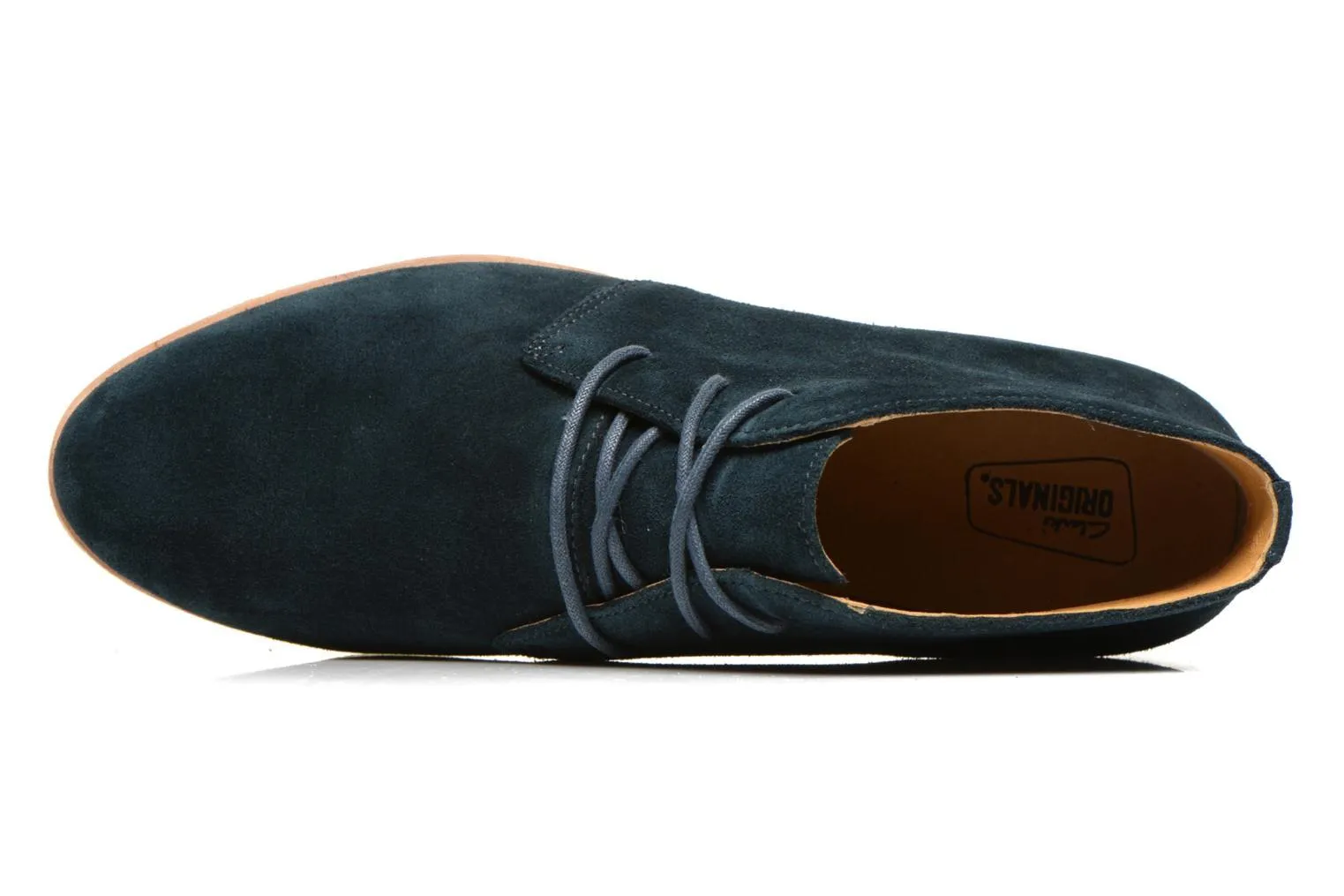 Clarks Originals Womens Phenia Midnight Suede Desert Boots