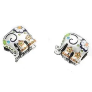 Colorful Elephant Charm