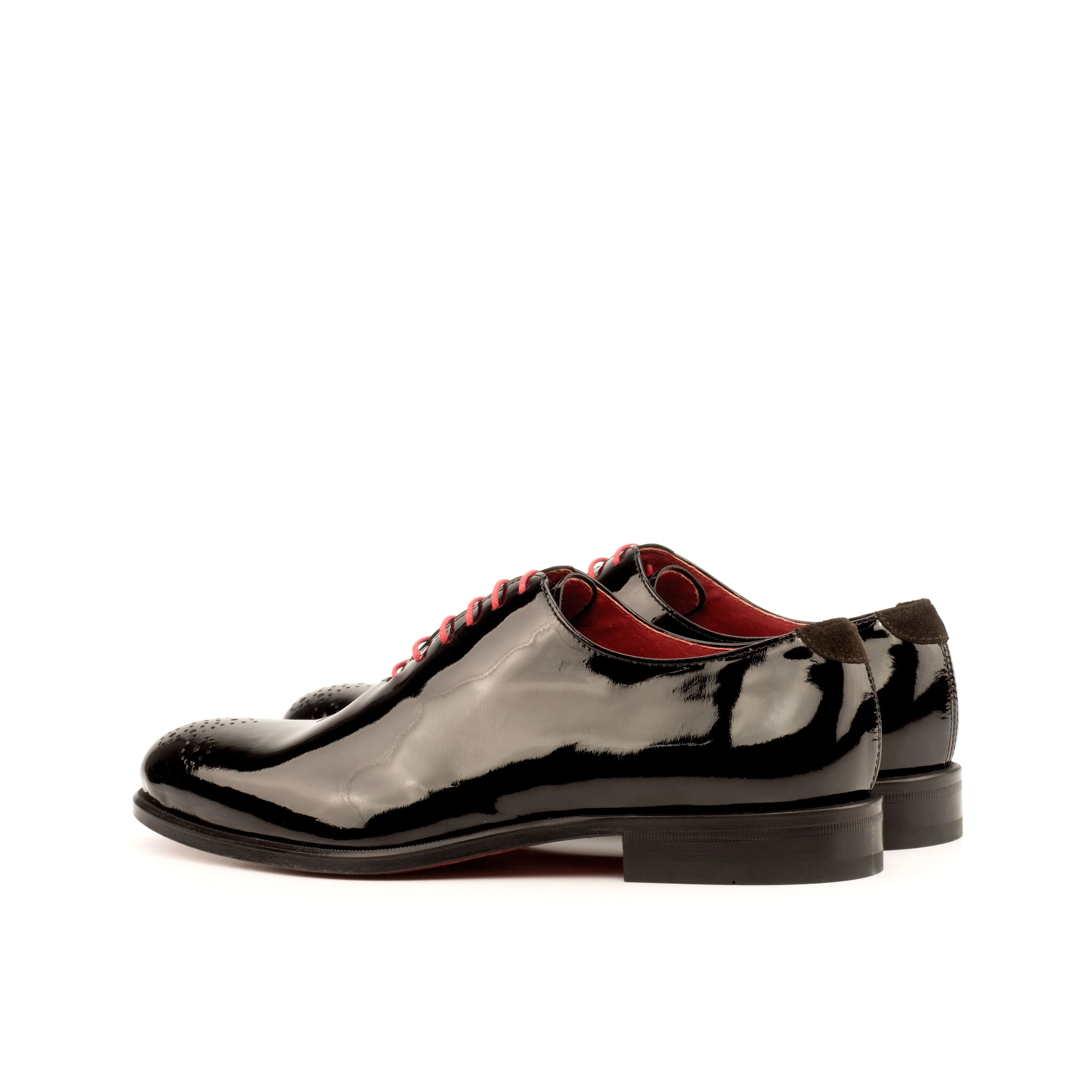 Como Balbianello Men's Shoes Suede / Patent Leather Whole-Cut Oxford (CM1014)