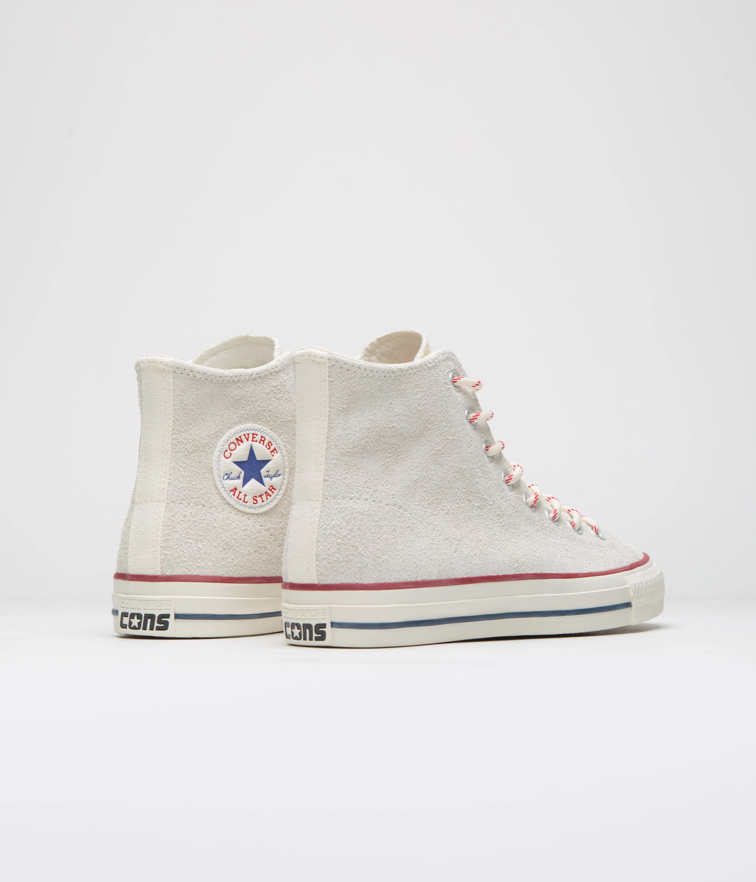 Converse Cons CTAS Pro Hi Outdoor Shoes - Egret / Red / Blue