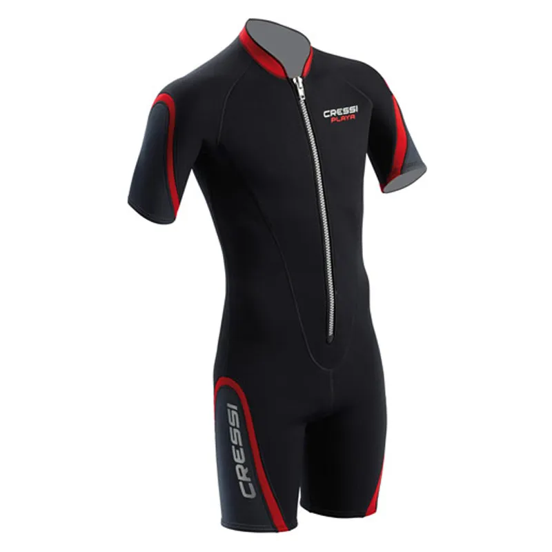 Cressi Men’s Playa 2.5mm Warm Water Shorty with Front Zip size s