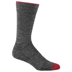DARN TOUGH SOLID CREW SOCK LIGHTWEIGHT BLACK - MENS