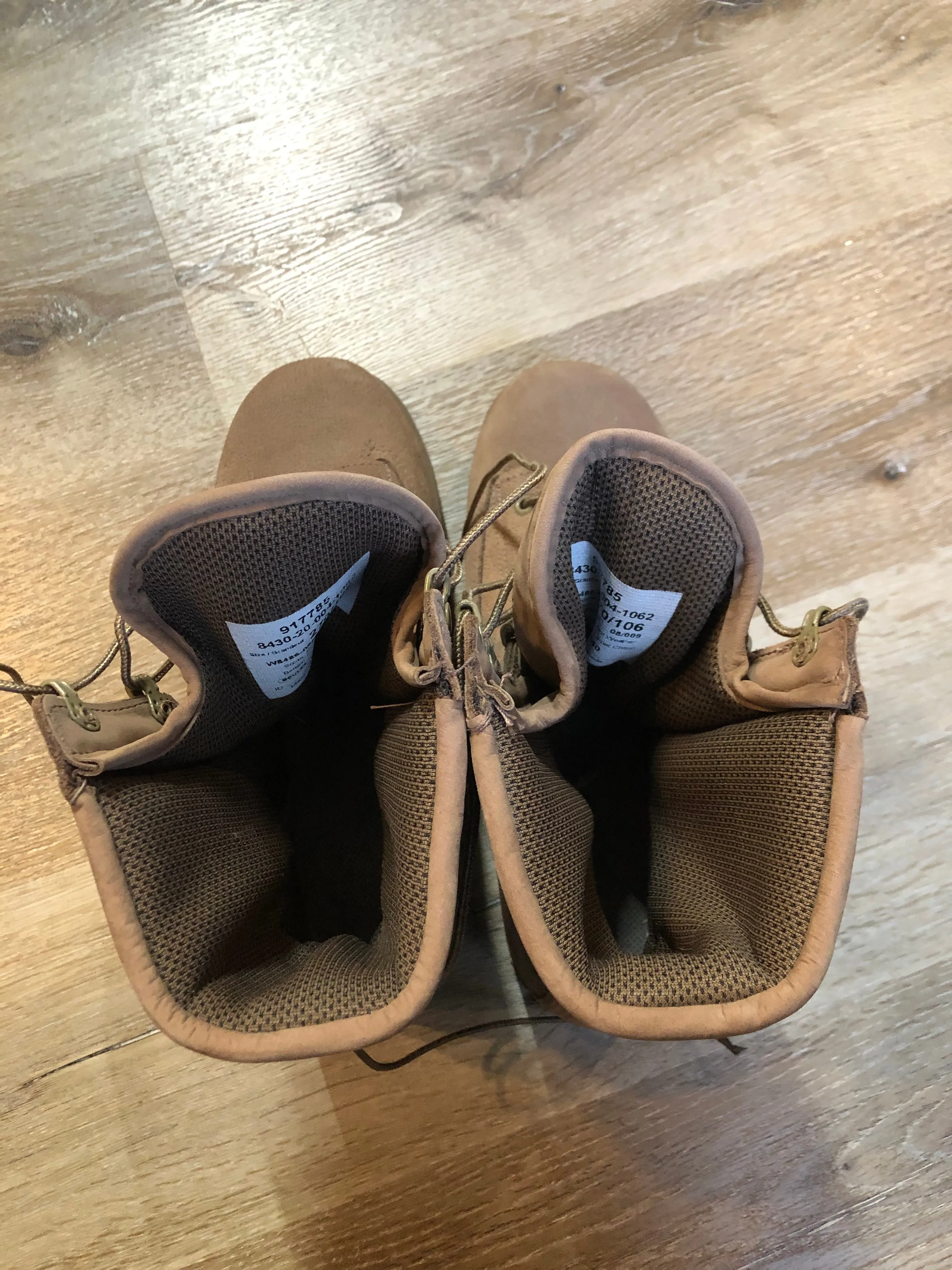 Deadstock Boulet Military Issue Desert Combat Boot, Made in Canada, 9 Mens