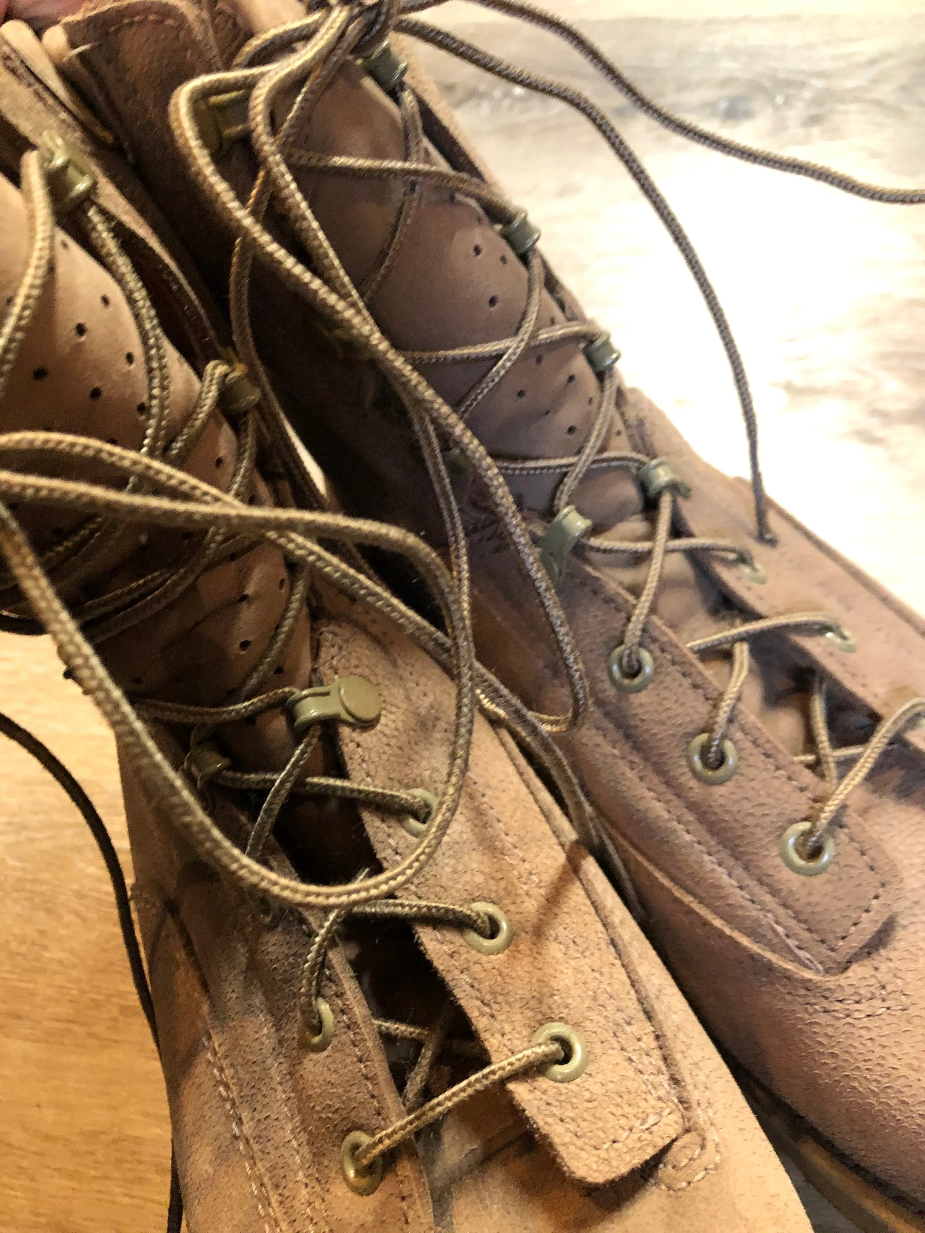 Deadstock Boulet Military Issue Desert Combat Boot, Made in Canada, 9 Mens