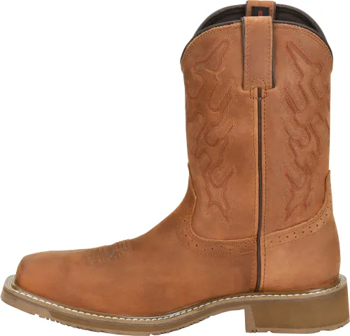 Double H Men's 10" Workflex Wide Square Composite Toe Roper - Tan DH5143