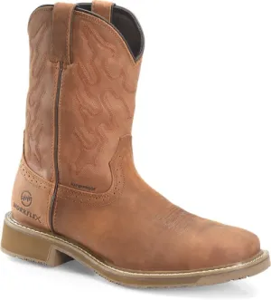 Double H Men's 10" Workflex Wide Square Composite Toe Roper - Tan DH5143
