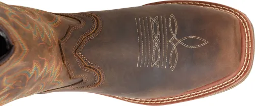 Double H Men's 12" Elijah Wide Square Composite Toe Work Western Boot - Brown DH5241