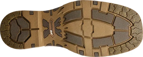 Double H Men's 12" Elijah Wide Square Composite Toe Work Western Boot - Brown DH5241
