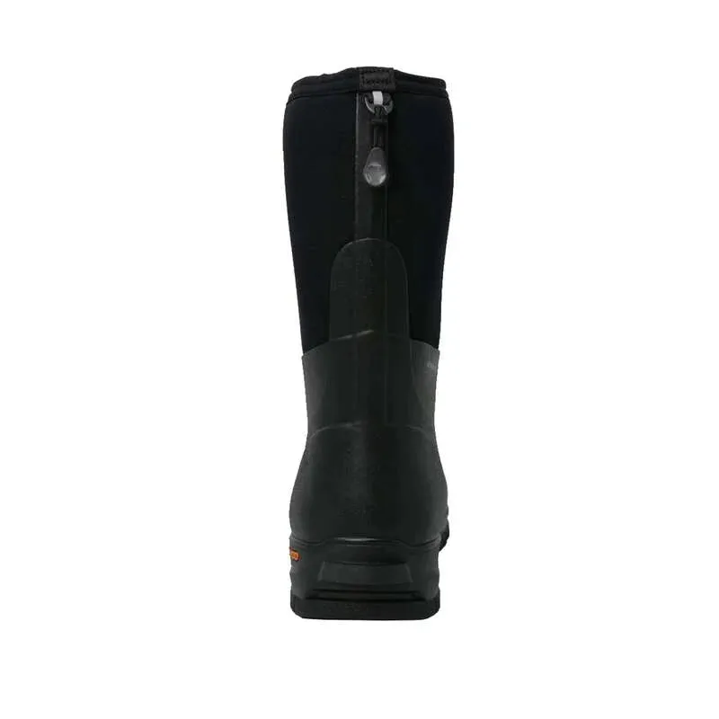 Dryshod Men's Mudcat Mid Rubber Boot - Black/Orange MDC-MM-BK