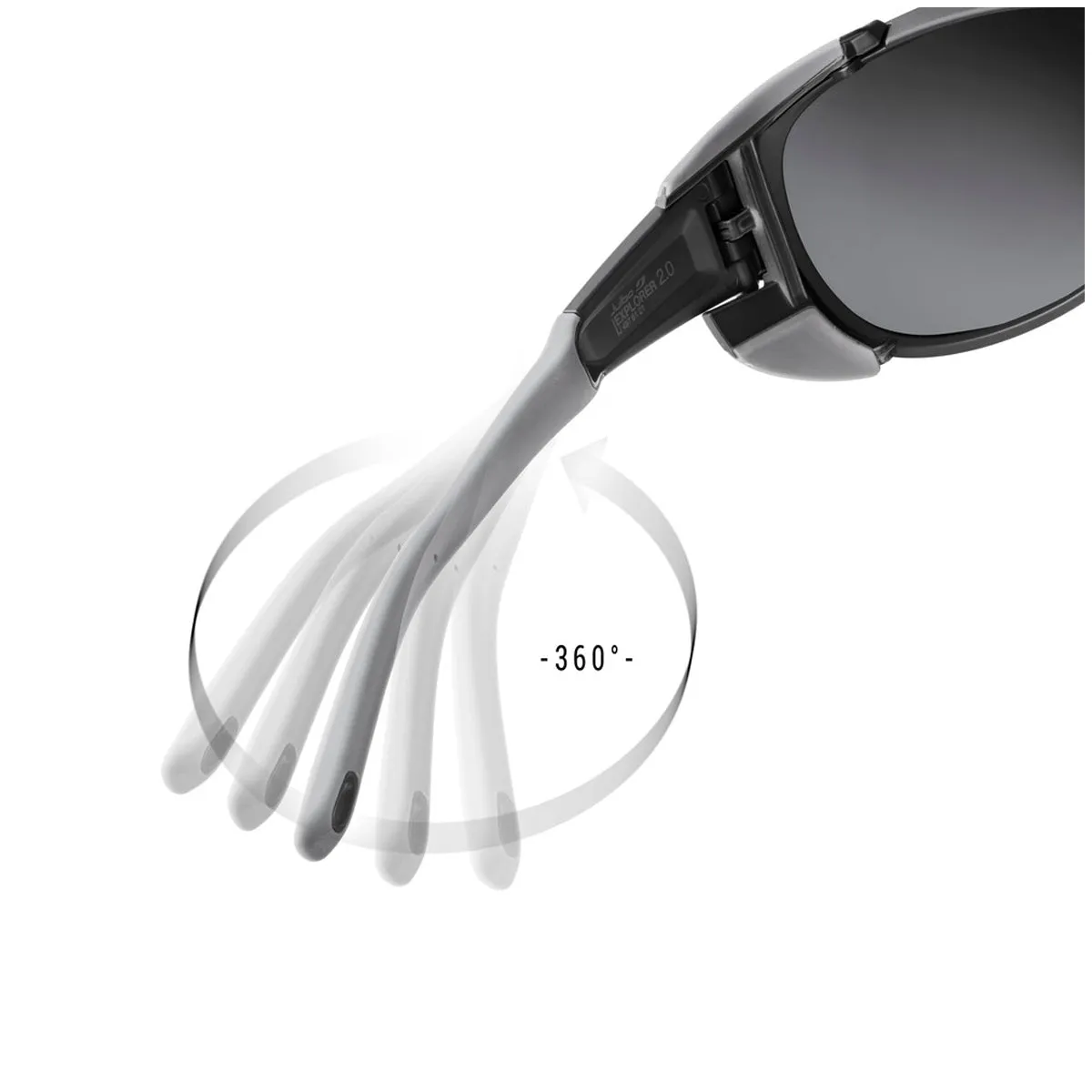 Explorer 2.0 Mountaineering Glasses Reactiv Lens - Black/Grey