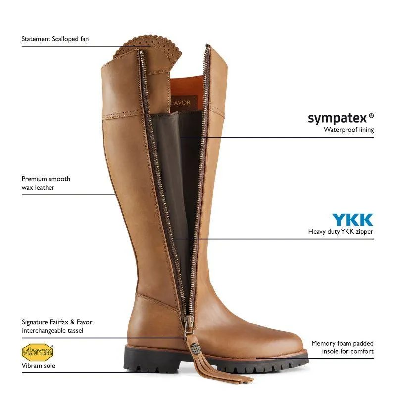 Fairfax & Favor Explorer Regular Fit Ladies Waterproof Boots - Oak