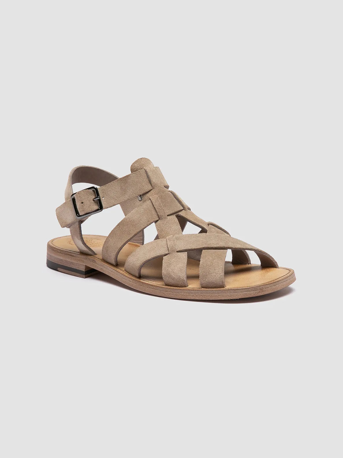 GANEMA 105 - Beige Suede Sandals