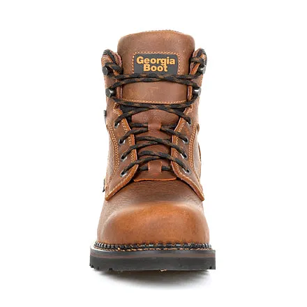 Georgia Men's 6" Giant Revamp Waterproof Steel Toe Work Boot - Brown GB00317
