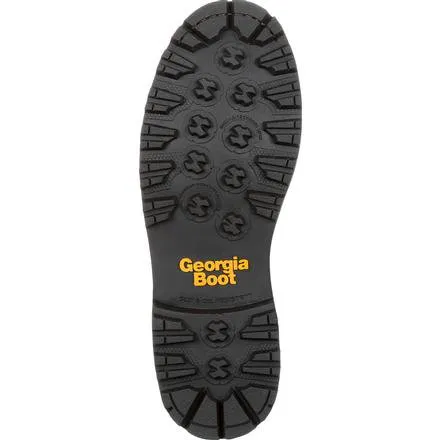 Georgia Men's 9" AMP LT Logger Low Heel Waterproof Work Boot - Brown GB00237