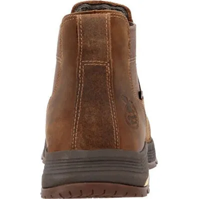 Georgia Men's Athens Superlyte Waterproof Chelsea Work Boot -Brown- GB00548