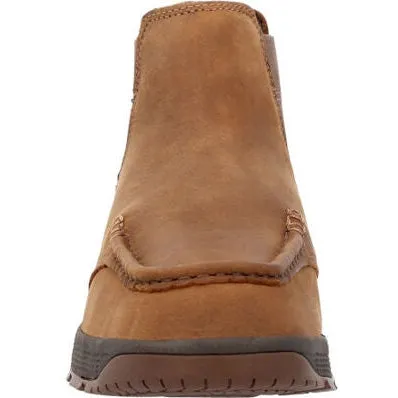Georgia Men's Athens Superlyte Waterproof Chelsea Work Boot -Brown- GB00548