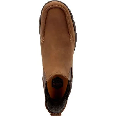 Georgia Men's Athens Superlyte Waterproof Chelsea Work Boot -Brown- GB00548
