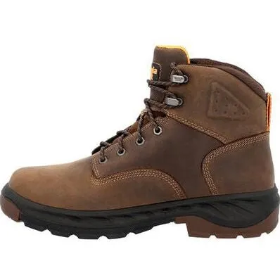 Georgia Men's Boot Ot 6" Waterproof Slip Resistant Work Boot -Brown- GB00521