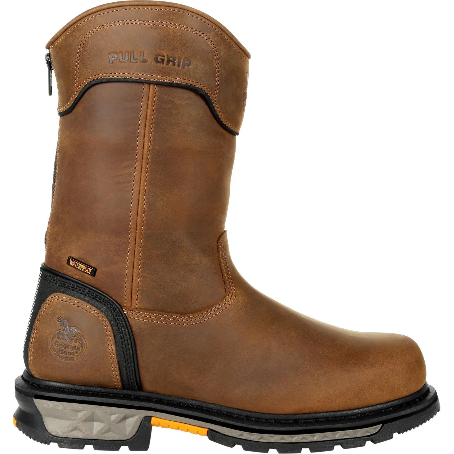 Georgia Men's Carbo-Tec LTX 11" Comp Toe Waterproof Pull-On Work Boot- GB00394