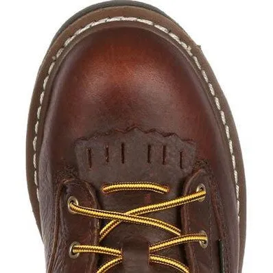 Georgia Men's Logger 8" Steel Toe Waterproof Lace-To-Toe Work Boot- Chocolate- G103