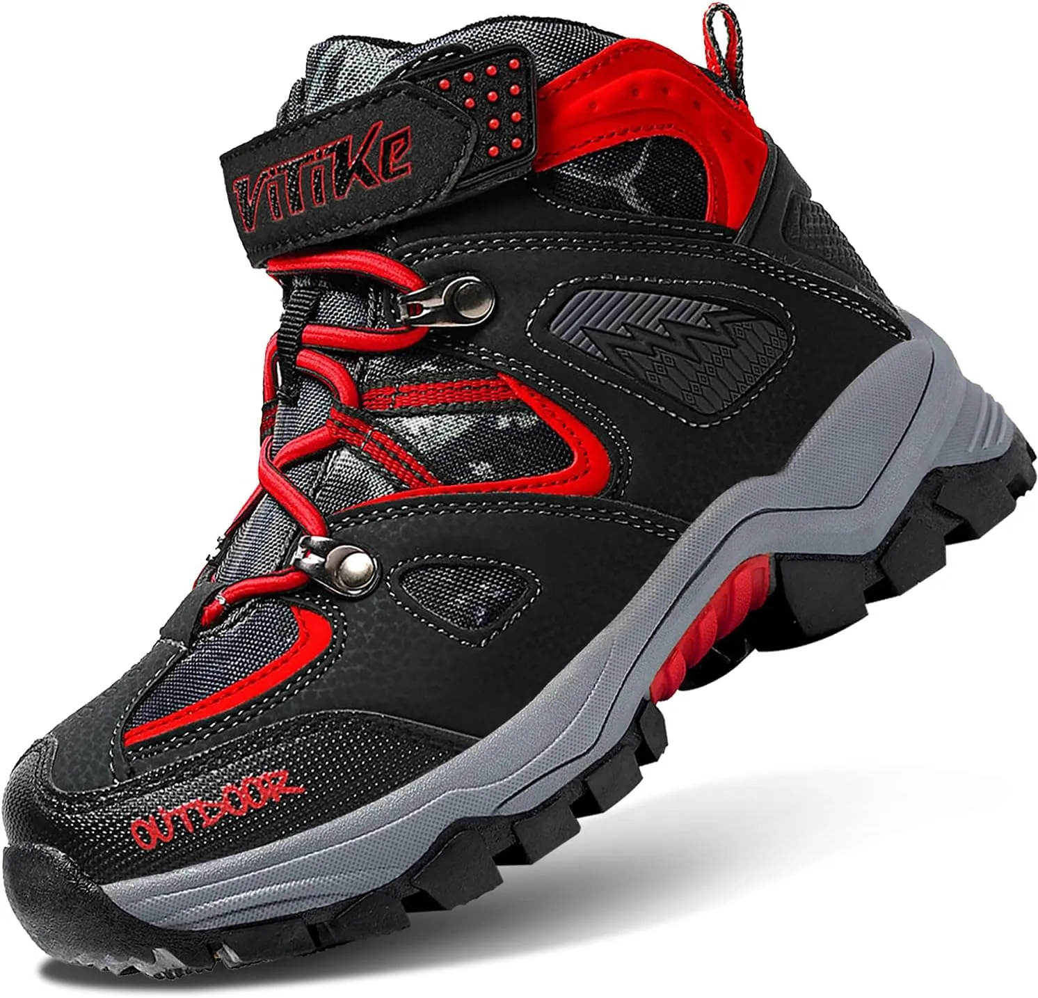 Girls Snow Boots Outdoor Adventure Kids Hiking Shoes Warm Kids Snow Boots Non Slip Snow Boots for Boys Metal Buckle Sole High Top Kids Hiking Boots Easy To Put On Winter Boys Boots Mid Waterproof