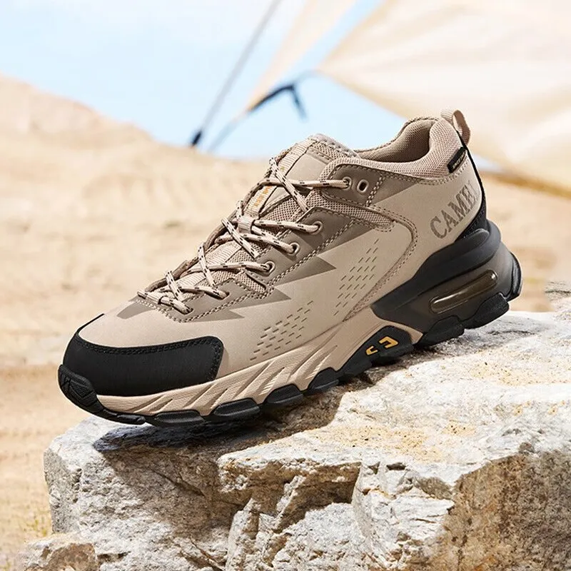 Golden breathable hiking shoes men's running shoes wear-resistant winter