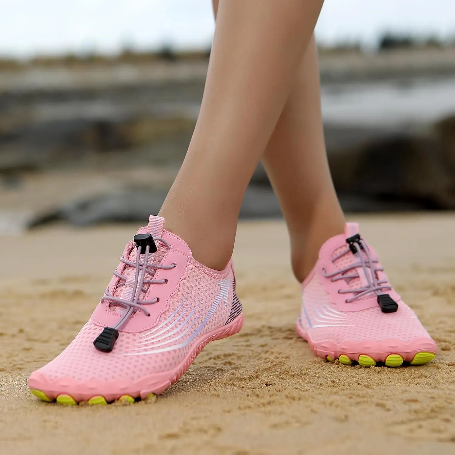 Grounded Barefoot Footwear for Women Men, Hiking Athletic Shoes, Beach Surf Water Shoes with Non Slip Sole, Quick Dry Lightweight Sports Aqua Socks Outdoor, Mens Womens Pool Activities