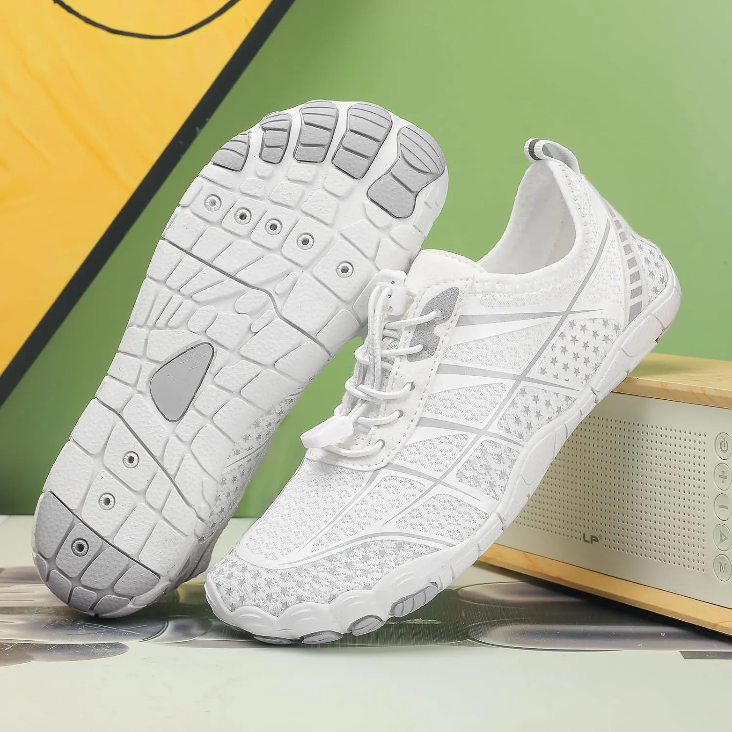 Grounded Footwear for Women Men Hiking Barefoot Shoes Non-Slip Sneakers Water Resistant Casual Lightweight Comfortable Gym Athletic Shoe Outdoor Swimming Beach Watershoes Soft Running&Walking Sneaker